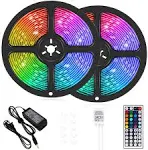 LED Strip Lights, 32.8 ft RGB Led Light Strip 600 LED 5050 SMD IP65...