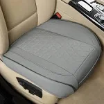 Black Panther 1 Pair Luxury Faux Leather Car Seat Covers Front Bottom Seat Cushion Covers, Anti-Slip and Wrap Around The Bottom, Fit 95% of Vehicles