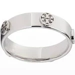 Tory Burch Miller Stud Ring Silver