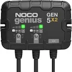 NOCO Genius GEN5X3, 3-Bank, 15A (5A/Bank) Smart Marine Battery Charger, 12V Waterproof Onboard Boat Charger, Battery Maintainer and Desulfator for AGM, Lithium (LiFePO4) and Deep-Cycle Batteries