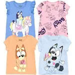 Bluey Bingo Toddler Girls 4 Pack T-Shirts