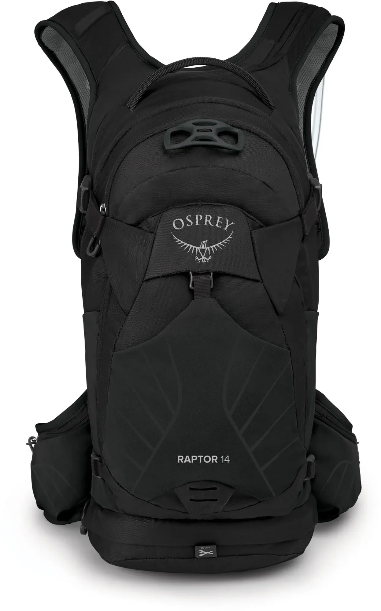 Osprey Raptor 14 Extended Fit Hydration Backpack Black Tungsten