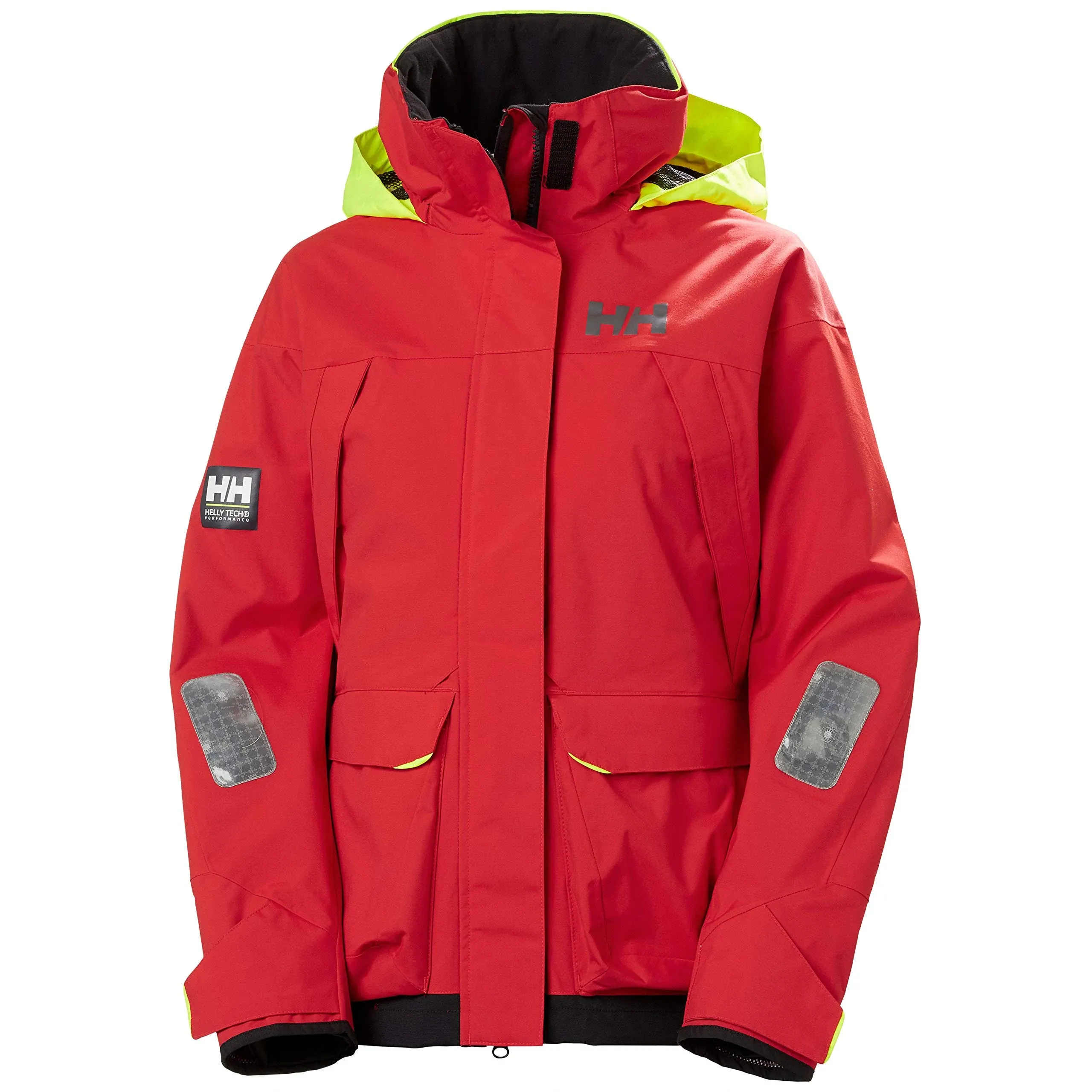 Helly-Hansen Pier 3.0 Waterproof Jackets for Women Featuring Windproof Sailing Fabric and Packable Neon Yellow Hood