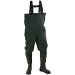 Frogg Toggs Cascades 2 - Ply Poly/Rubber Felt Bootfoot Chest Waders Green 12