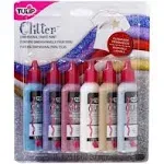 Tulip Glitter Dimensional Fabric Paints - 6/Pkg