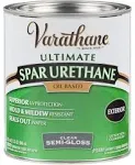 Varathane 242186H 1 qt Crystal Clear Spar Urethane Exterior Oil Based Semi Gloss