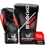 Red Byakko Boxing Gloves Men Women - Genuine Cowhide Leather Training 16 oz