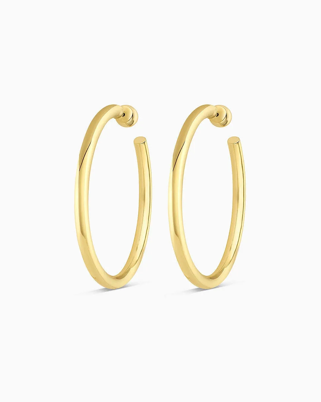 Carter Hoops Earring in Gold Plated, Women's by Gorjana