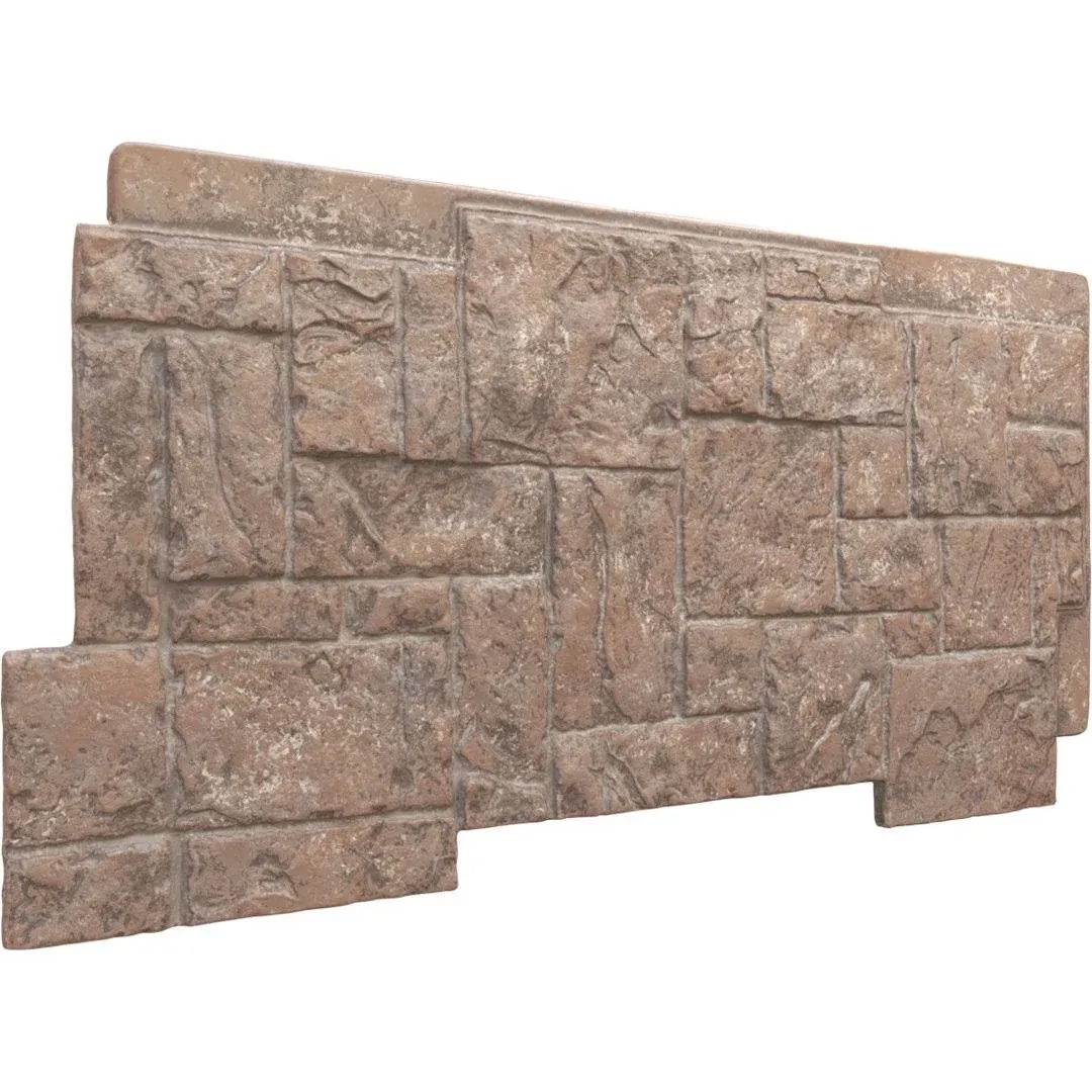 Ekena Millwork StoneCraft Castle Rock Faux Stone Panel 49"W x 24 1/2"H x 1 1/4"D PNU24X48CR