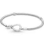 Pandora Moments Infinity Knot Snake Chain Bracelet