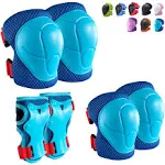 Knee Pads for Kids Knee pads and Elbow Pads Toddler Protective Gear Set Kids Elbow Pads and Knee Pads for Girls Boys with Wrist Guards 3 in 1 for Skating Cycling Bike Rollerblading Scooter [Upgraded]