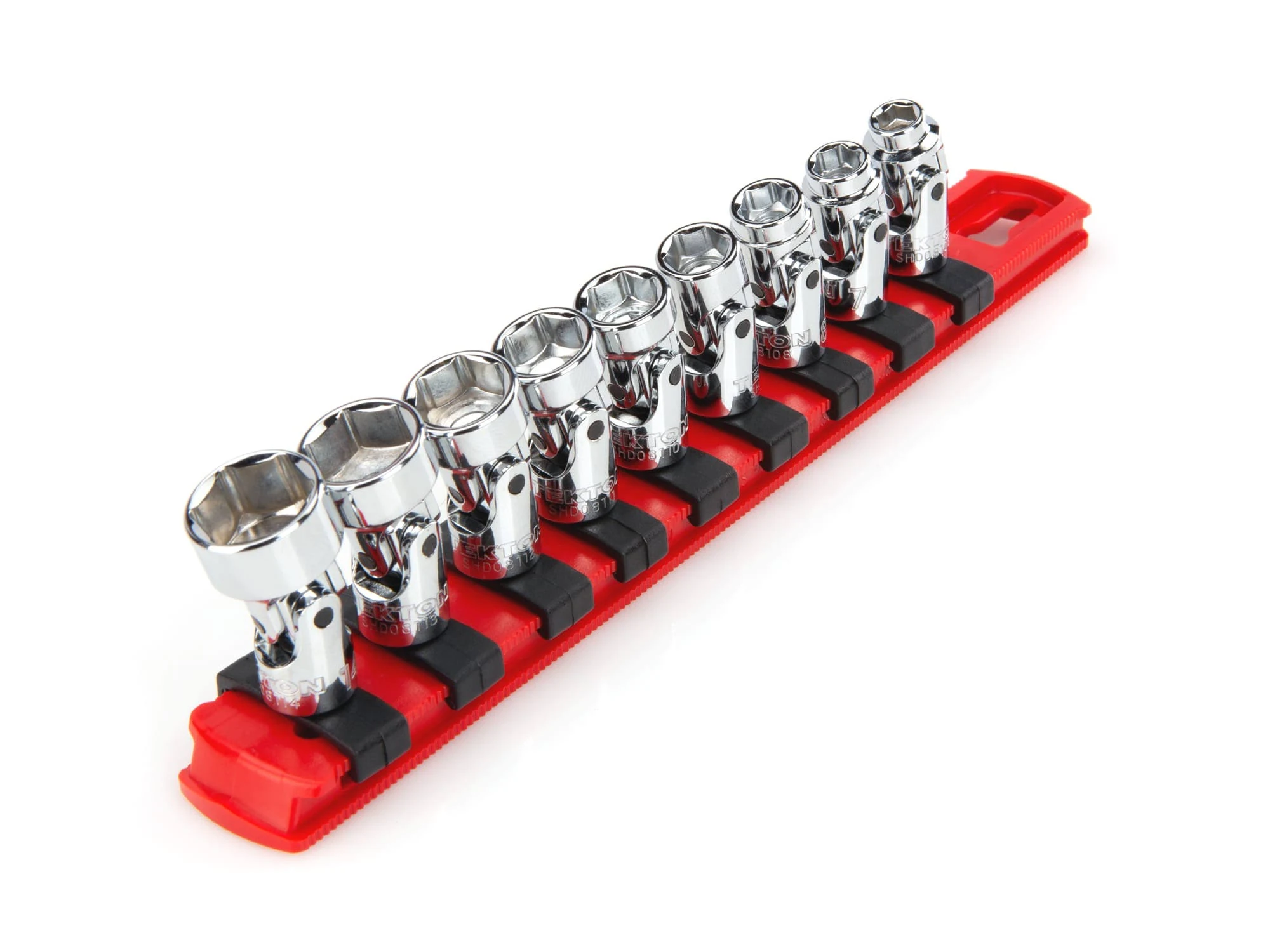 Tekton SHD90110 1/4 in. Drive Universal Joint Socket Set (9-Piece)