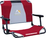 GCI Outdoor Big Comfort Stadium Chair with Armrests - Red