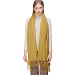 Women&#x27;s Scarf Pashmina Shawls and Wraps Yellow