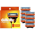 8 Gillette Fusion 5 Men&#039;s 5-Blade Razor Cartridges Fits All Fusion 5 Handles