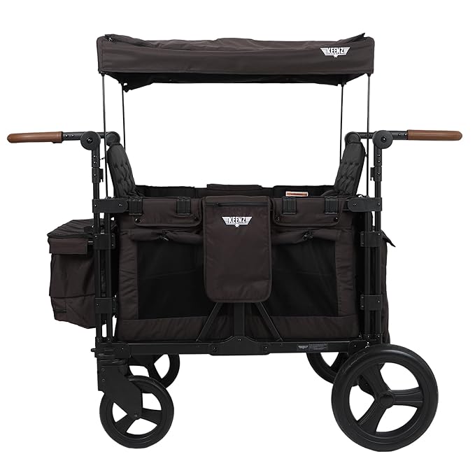 Keenz XC+ - Luxury Comfort Stroller Wagon 4 Passenger Black