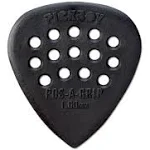 Pickboy PB37P100 Pos-a-Grip Guitar Picks, Black, Carbon/Nylon, 10 Picks