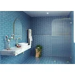 Glass Warehouse 34&#034; x 78&#034; Frameless Shower Door - Single Satin Brass 34 Inch - R