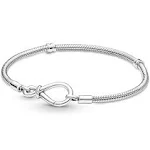 Pandora Moments Infinity Knot Snake Chain Bracelet