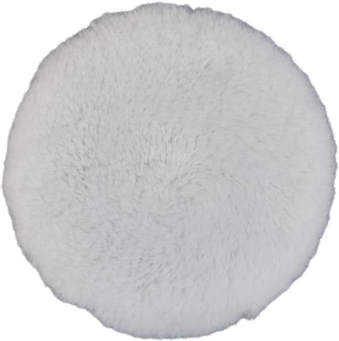 3D Car Care 8" White Wool Cutting Buffing Pad