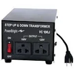 Powerbright Step Up & Down Japan Transformer, Power On/Off