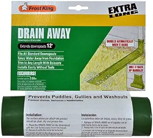 Frost King DE300 Standard Plastic Drain Away Downspout Extender