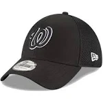 New Era Authentic Washington Nationals Black Neo 39THIRTY Flex Hat (Medium/Large) - M/L