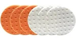 Lake Country 5.5 Inch CCS Smart Pads Cut and Polish Kit - 3 Orange 3 White