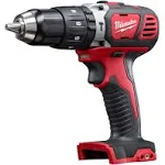 Milwaukee 2607-20 1/2'' 1,800 RPM 18V Lithium Ion Cordless Compact Hammer Drill / Driver with Textured Grip, All Metal Gear Case, and LED Lighting (Bare Tool) (Renewed)