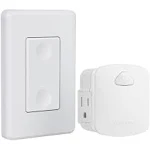 DEWENWILS Remote Control Outlet Wireless Wall Switch 100 FT Range No Wiring