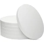 6 Pack Foam Circles for DIY Crafts, Round White Discs for Art Projects, 12x1 In