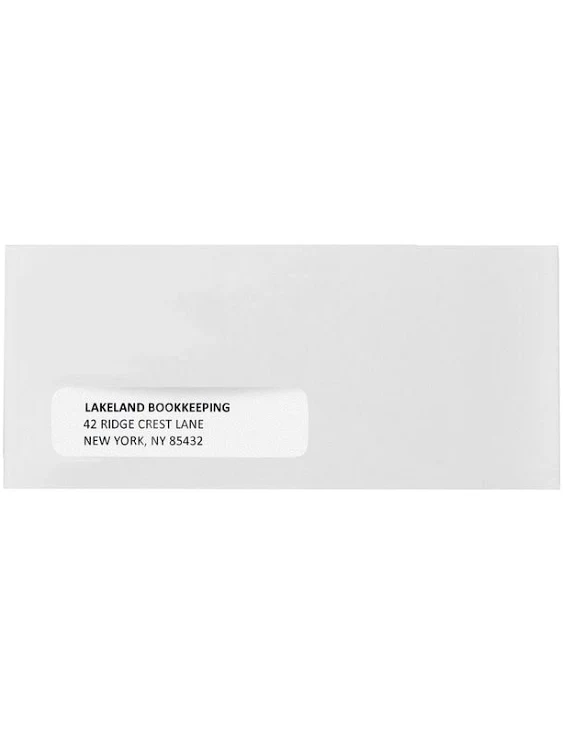 Blue Summit Supplies #10 Business Envelopes, Single Window, Security Tint, Gummed, 500 Pack