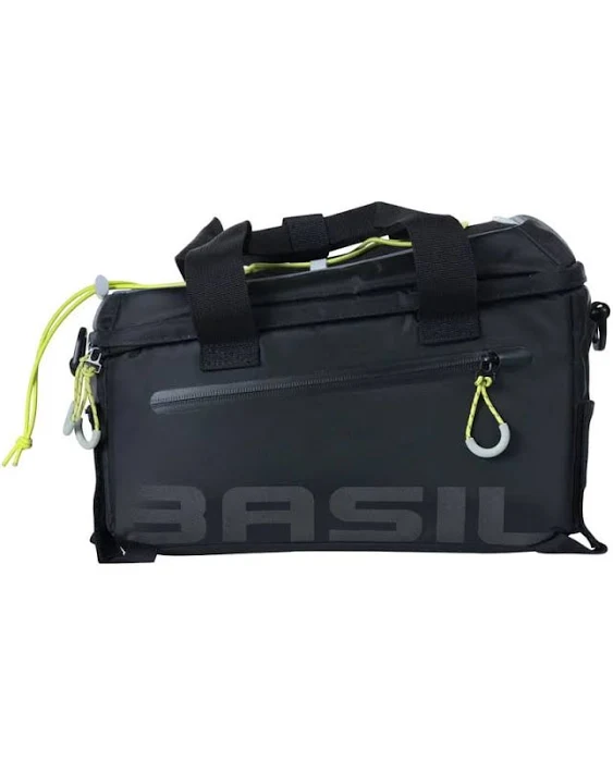 Basil, Miles MIK, Trunk Bag, 7 L, Black/Lime