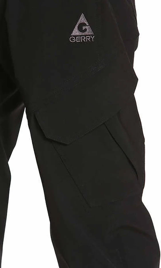 Gerry Men's Snow-tech Pants Boarder Ski Pant 4 Way Stretch (Black, Medium)