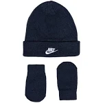 Nike Terra Futura Beanie Hat Kids One Size Black Acrylic Swoosh Knitted 8326