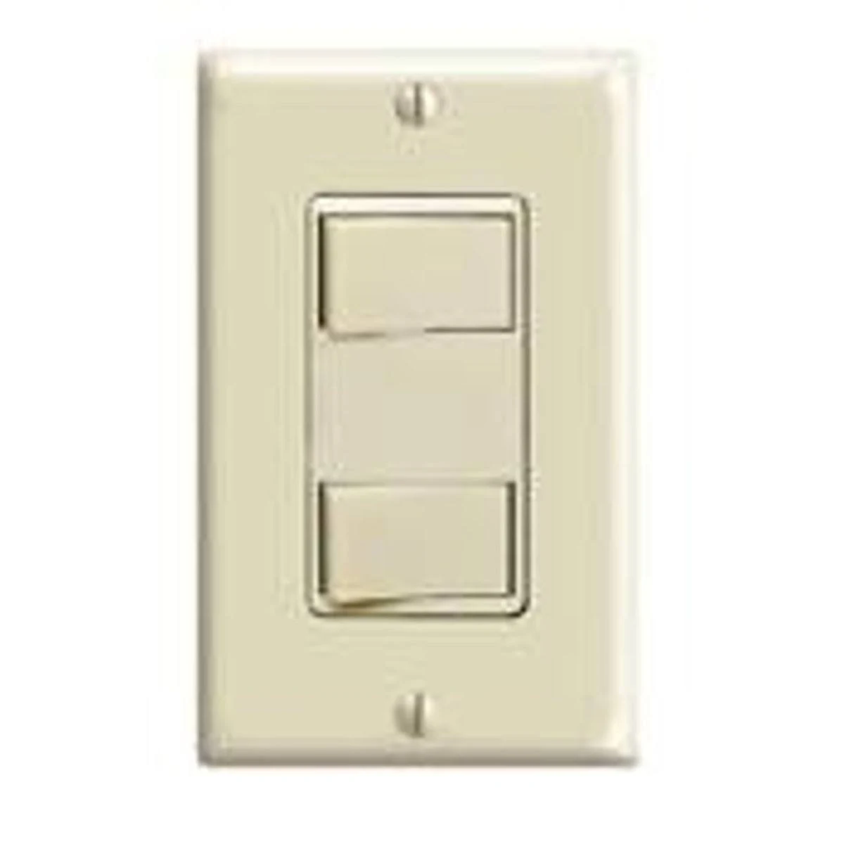 Leviton 1754-I Decora Dual Rocker Combination Switch, Ivory