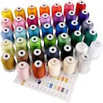 40 Colors 100% Polyester Machine Embroidery Thread 550Yd with Thread Nets - Comp