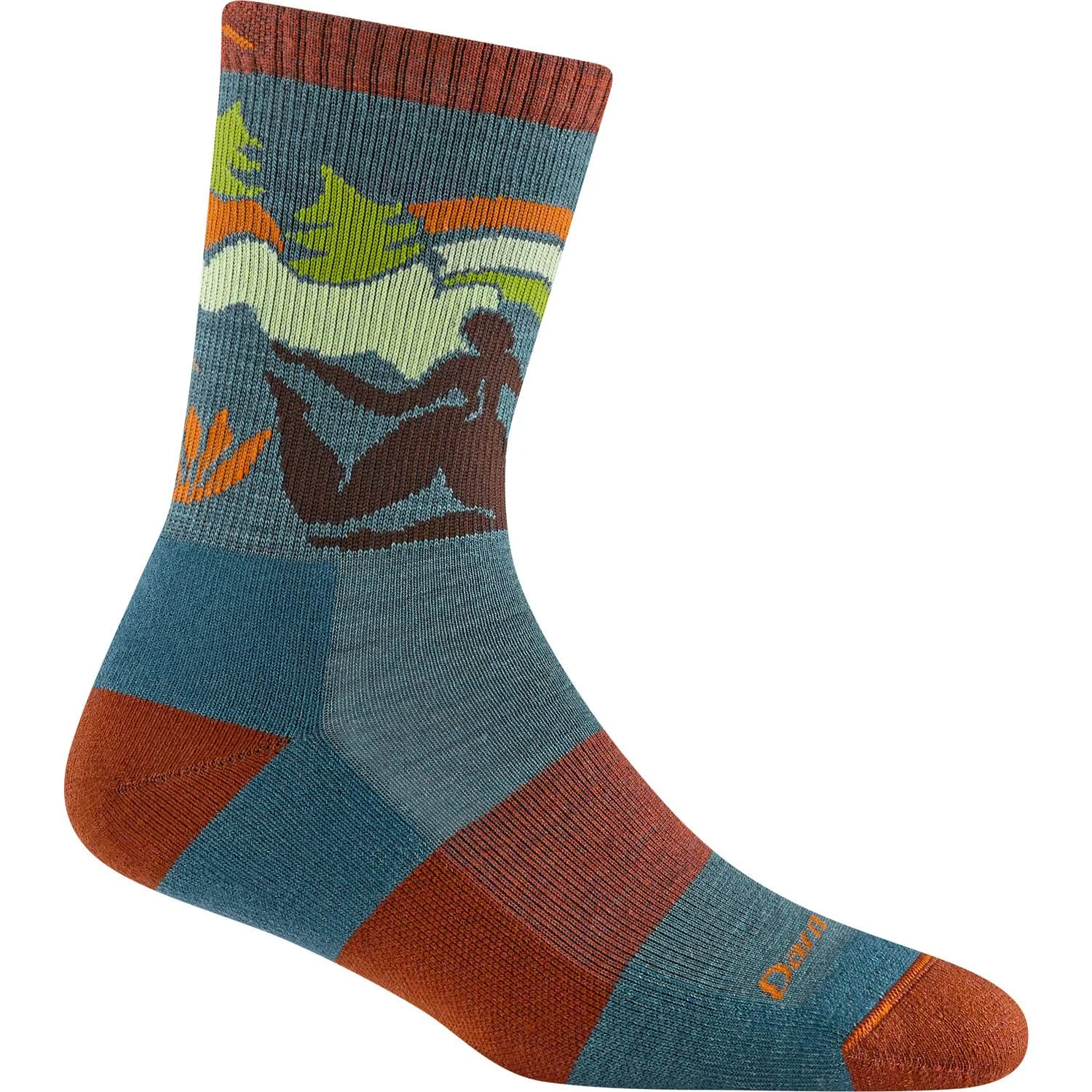 Darn Tough Womens Trailblazer Micro Crew Lightweight Hiking Socks - GoBros.com