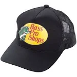 Bass Pro Shop Mesh Trucker Snapback Hat Black