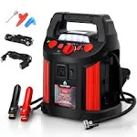 4-in-1 Jump Starter, Air Compressor, Power Bank, & Flashlight