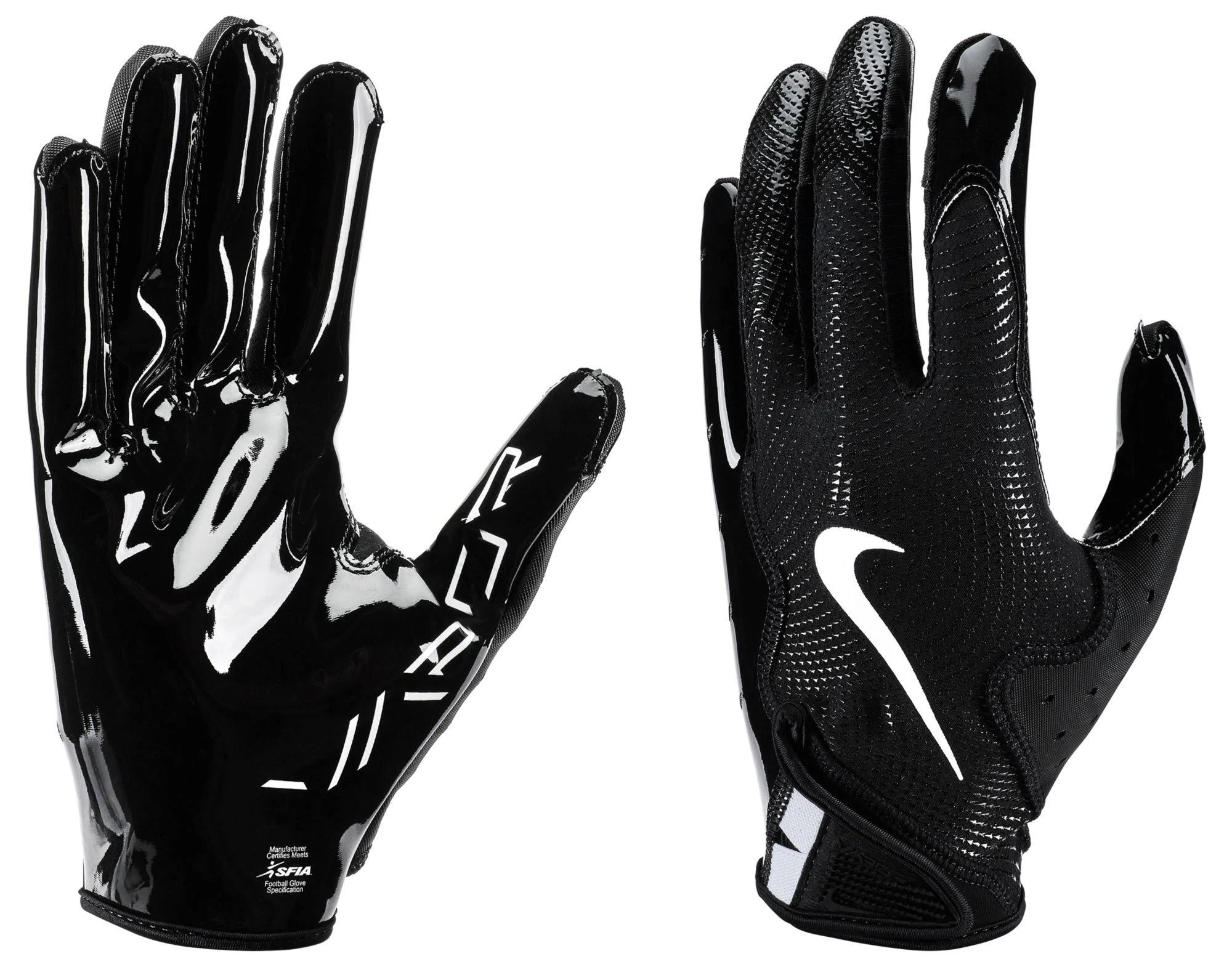 Nike Vapor Jet 8.0 Adult Football Gloves - Black/White