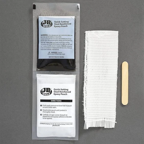 J-B Weld 2110 Metal Fuel Tank Repair Kit  Gray