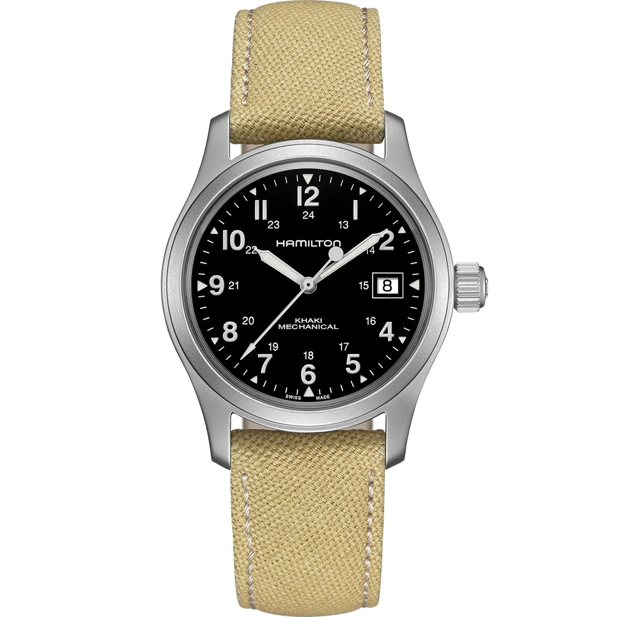 Hamilton Khaki Field Hand Wind Black Dial Men's Watch H69439933