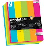 Astrobrights Color Paper -Bright Assortment, 24lb, 8.5 x