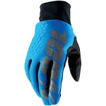 100% Hydromatic Brisker Gloves - Blue Full Finger Medium