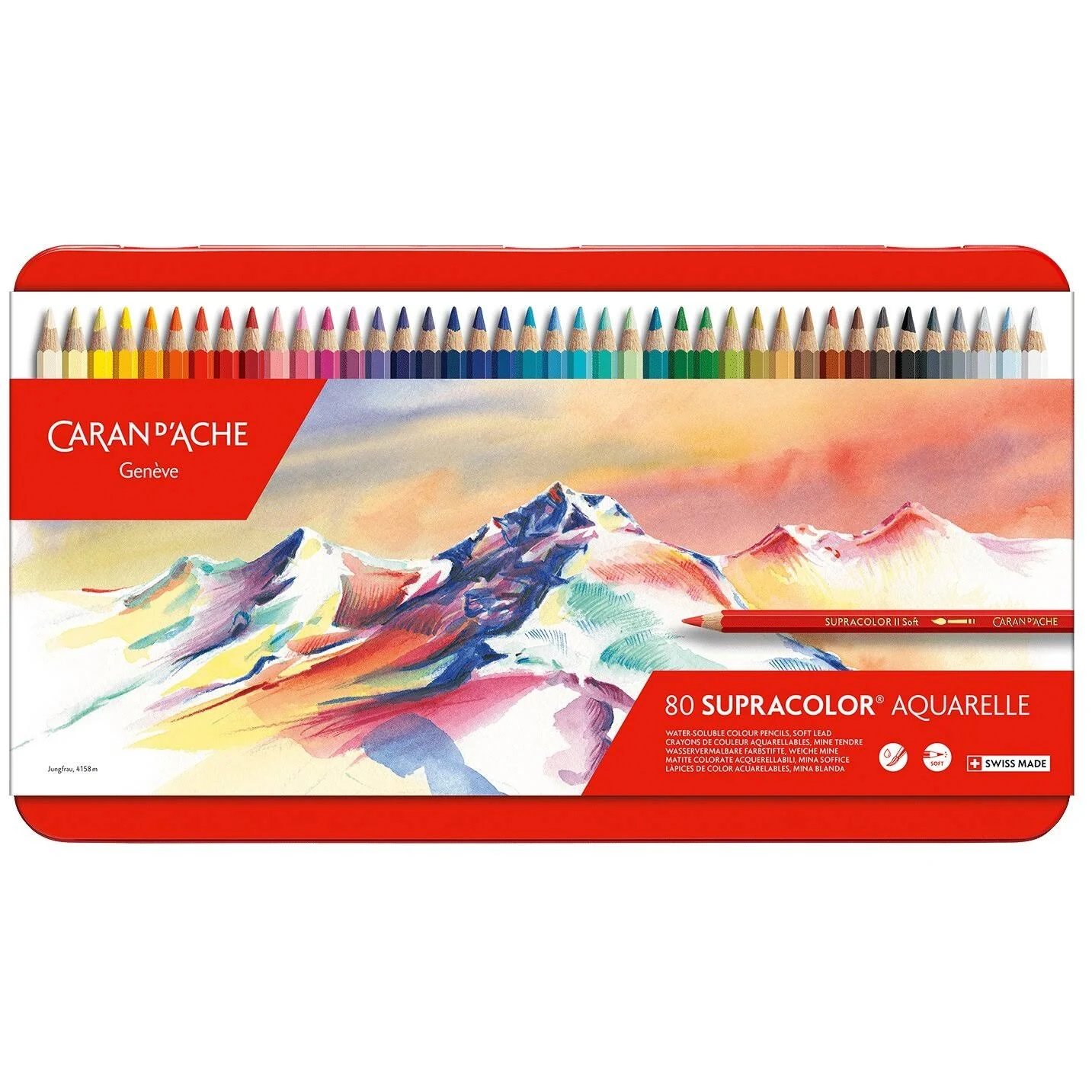 Caran D'ache Caran D''Ache Supracolor II Set of 80 Colors (3888.380)