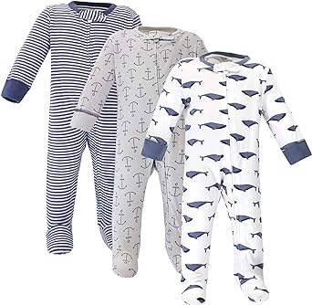 Touched by Nature Baby Girls' Organic Cotton Sleep and Play