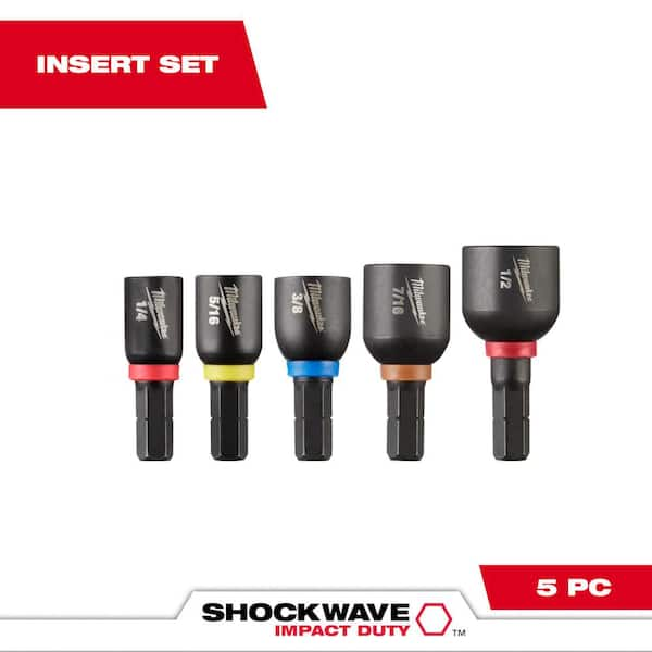 Milwaukee 49-66-4563 Shockwave Insert Nut Driver Set