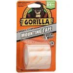 Gorilla Tough & Clear Mounting Tape - 4 ft Length x 2" Width - 1 Each - Clear