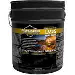 LV25 Solvent Based High Gloss Acrylic Cure and Seal for New Concrete- 5 Gallons